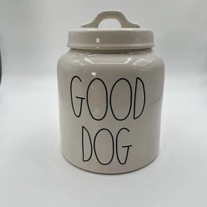 Rae Dunn Good Dog Teats Canister Storage Jar Pets Farmhouse Decor Ceramic - Picture 1 of 9