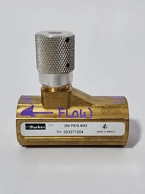 Parker 003371004 Flow Control Valve 3/4" - Image 1 of 4