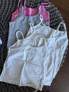 Girls Hanes Under Shirts, Spaghetti Strap Tanks, Small Size 6 - Picture 1 of 4