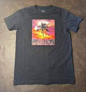 YOUTH BOYS NIKE AIR SZ/M BLACK SUNSET GRAPHIC CREW NECK T SHIRT - Picture 1 of 3