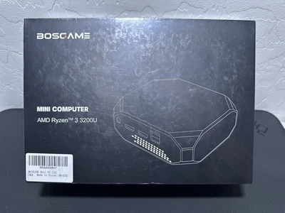 Bosgame AMD Ryzen 3 3200U Mini PC 256GB 8GB DDR4 - Image 1 of 3