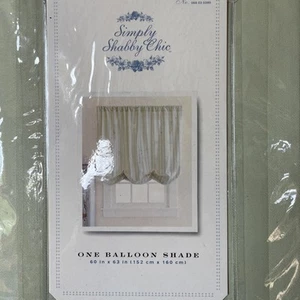Simply Shabby Chic Light Green Balloon Shade 60"X63" New - Picture 1 of 4