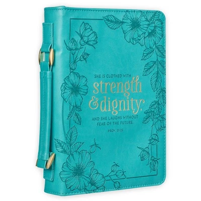 Christian Art Gifts Womens Fashion Bible Cover Strength and Dignity Proverbs ... - image 1 of 4