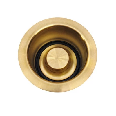 Signature Hardware 480536 3-1/2" Deep Garbage Disposal Flange - Brushed Gold - Image 1 of 4