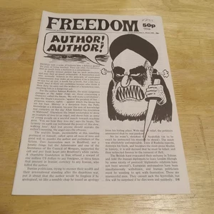 Freedom Anarchist Magazine Volume 50 Number 3 March 1989 UK 4to SC Newsprint VG+ - Bild 1 von 5