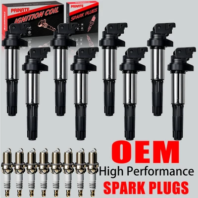 8X Brand OEM Ignition Coil & Iridium Spark Plugs For BMW 550i 650i 750i X5 UF515 - Изображение 1 из 4