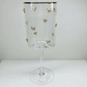 NUEVO Mini COPA DE VINO ARCO DORADO Gemas Bling Borde Dorado Vástago RARO Copas Virales - Imagen 1 de 5