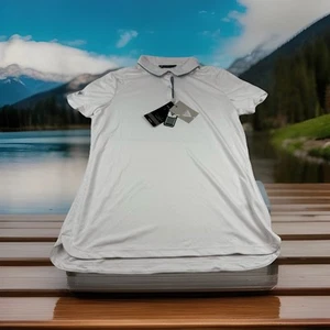 Polo mujer LEVELWEAR Saturn blanco mediano nuevo con etiquetas hecho con 83% hilo reciclado precio de venta sugerido por el fabricante $70 - Imagen 1 de 10