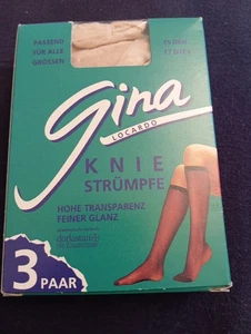 Knie Strümpfe 3 Paar 15 Den 17 Dtex Passend für Alle Größen Neu - Bild 1 von 4