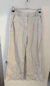 & Other Stories Linen Blend Wide Leg Trousers Size Uk 10 - Picture 1 of 6