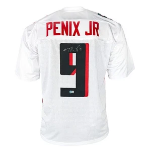 Michael Penix Jr. Signed Atlanta White Football Jersey (Beckett) - Picture 1 of 3
