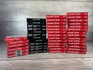 Maxwell UR 90 60 C30 Minute Bundle Of 45 Blank Audio Cassette Tapes New - Picture 1 of 7