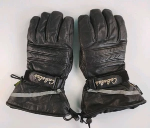 Cabela's Gloves Men's Size L Reg Black Gore-Tex Drawstring Riding READ - Picture 1 of 13