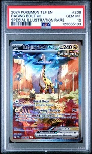 POKEMON PSA 10 2024 SV Temporal Forces Raging Bolt ex 208/162 SIR *5183 - Picture 1 of 3