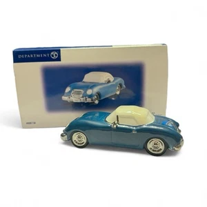 Dept 56 Snow Village OUT FOR A DRIVE Blue Car Excellent Cond Original Box 808736 - Picture 1 of 1