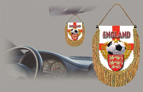 ENGLAND SOCCER FLAG CAR MINI BANNER, PENNANT Cover