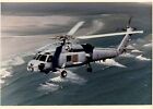 Us Navy Sh-60B Helicopter 8X10 Color Photo Over Beach With Surf