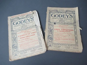 2 Antique Godey's America's First Magazine - May 1893 & Dec 1893 - g4 ht - Picture 1 of 14