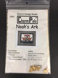 Noahs Ark Quilting Pattern Wall Hanging Charm Pals Baby Nursery Eileens Design - Picture 1 of 7