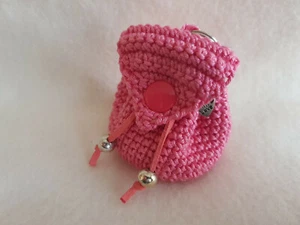 Schlüsselanhänger Rucksack Rucksäckchen gehäkelt Handarbeit Handmade - Bild 1 von 1