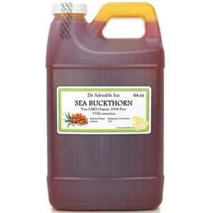 Premium 64 Oz Sea Buckthorn Oil 100% Pure Organic Cold Pressed Best Fresh Multi - Picture 1 of 5