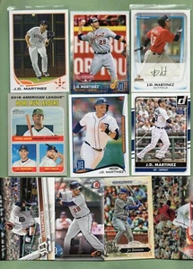 J D Martinez (Tigers/Red Sox/Dodgers/ Mets) 19 Card lot w/Rookie & insert - Picture 1 of 2