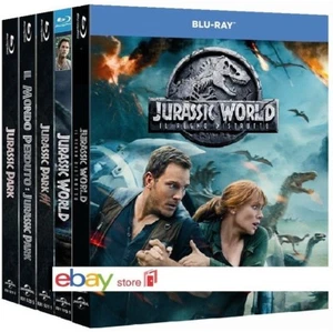 JURASSIC PARK + WORLD COLLEZIONE COMPLETA 5 FILM (5 BLU-RAY) con Chris Pratt - Imagen 1 de 5