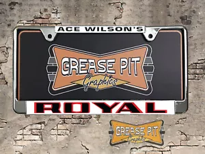 Marco de placa base del equipo de carreras Ace Wilson's Royal Pontiac - Imagen 1 de 3