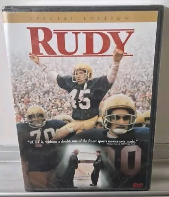 RUDY Special Edition (DVD, 2000) Sean Astin Notre Dame Football New Sealed - Image 1 of 4