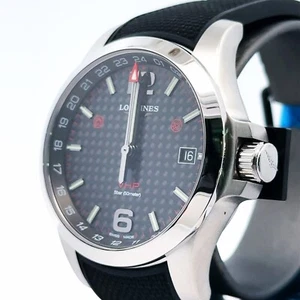 LONGINES V.H.P Conquest Quartz Black Dial 41mm Mens Watch L37184669 - Picture 1 of 9