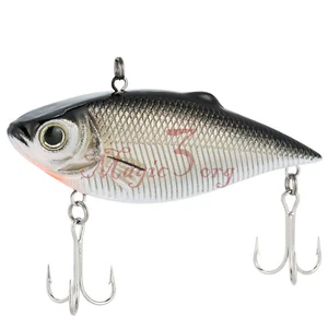 Esca da pesca esche a manovella dura affondamento VIB ganci senza labbra bass plike 60 mm 7 g - Foto 1 di 5