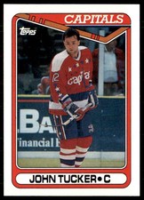 1990-91 Topps Hockey Card John Tucker Washington Capitals #374
