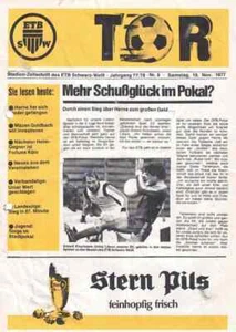 Football programme booklet 77/78 Cup Black White Essen-Westfalia Herne - Picture 1 of 1