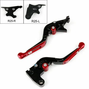 Einstellbar Brems Kupplungshebel passt Yamaha YZF R25 2014-15 YZF R3 2015 Rot F2 - Bild 1 von 5