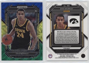 2023 Panini Prizm Draft Picks Choice Blue Yellow & Green Kris Murray Rookie RC