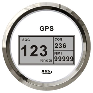 GPS Digital Geschwindigkeitsmesser Speedometer Tachometer 85mm COG 12/24 Volt - - Bild 1 von 1