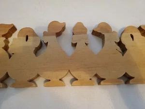 Seven Geese 15" X 5.5" Crafting Blank Plaque Cut Out Crafting Wood Art Supply - Picture 1 of 3