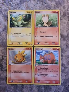 Pokemon EX Emerald 4 Pokemon Cards Non Holo NM LP - Picture 1 of 15