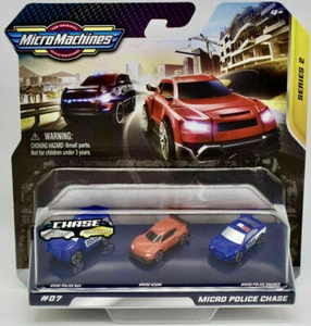 MICRO MACHINES SERIES 2 SET #07 MICRO POLICE CHASE (SUV, CRUISER & AZUMI) 2020 - Picture 1 of 3