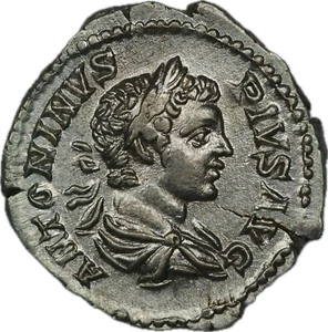 Roman Imperial Caracalla, AR Denarius. Rome - VF - Picture 1 of 2