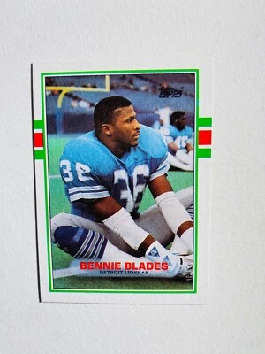 1989 TOPPS #365 BENNIE BLADES ROOKIE NM-MT NFL FOOTBALL CARD - Image 1 of 2