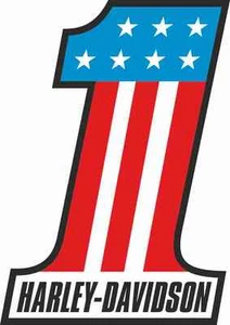 ADESIVI COMPATIBILI HARLEY NUMERO 1 UNO - Imagen 1 de 1