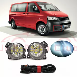 2Pcs LED Fog Lights W/ Driving Lamps u For Volkswagen Transporter T5 2003-2009 - Picture 1 of 7