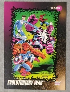 Tarjeta Marvel Impel 1992 Evolutionary Wars serie 185 3 MCU Fantastic Four - Imagen 1 de 2