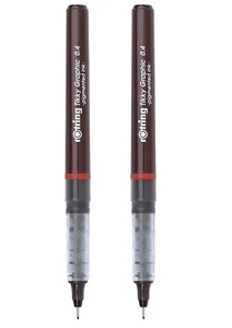 Rotring Tikky Grafik 0,4 Pigment Tintenstift Neu 2er Pack - Bild 1 von 2