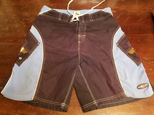 Mens Panama Jack Swimming Trunks Blue Black Sz 34 O'neill like ski Board Shorts - Picture 1 of 4