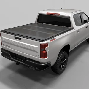 Low Profile Tri Fold Tonneau Cover|Fit 19-25 Chevy/GMC Silverado/Sierra 6'7" Bed - Picture 1 of 6