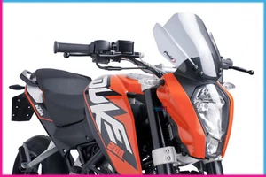 PUIG NAKED FAIRING N.G. SPORT FOR KTM 200 DUKE 2012 LIGHT SMOKE - Picture 1 of 1