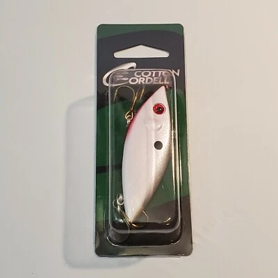 Cotton Cordell 3"  1/2 oz Rattle Trap Pearl Black Back Silver CrankBait - Image 1 of 4
