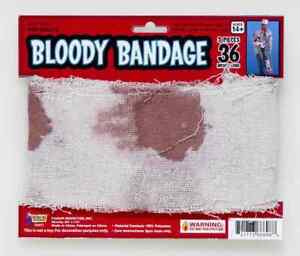 Bloody Gauze Bandage Wound Injury Fancy Dress Halloween Adult Costume Accessory
